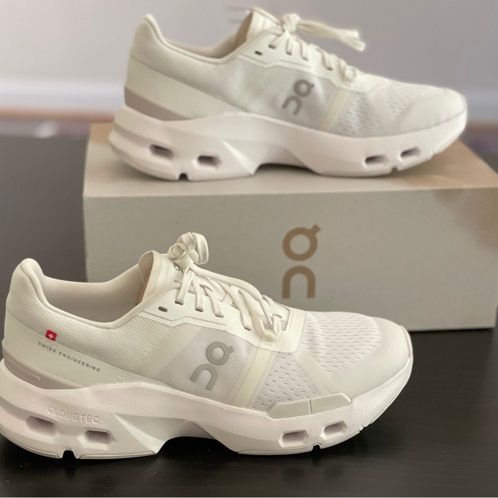On Running Cloudpulse White Sneakers with CloudTec Cushioning